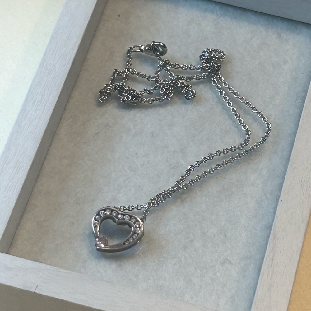 Pretty Heart Rhinestone Necklace
